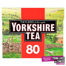Yorkshire Tea 80s-Made in UK !!! Proper Tea Bags- NO TAGS HERE!!!- 7/24