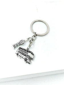 London Bus & Big Ben Keyring