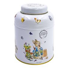New English Teas Beatrix Potter Round Caddy Peter Rabbit 80 Bags - B.B.D 5/25