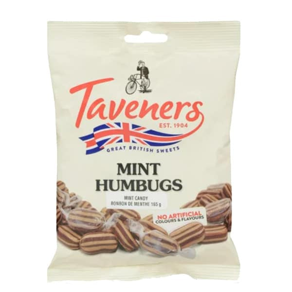 Taveners Mint Humbugs 165g