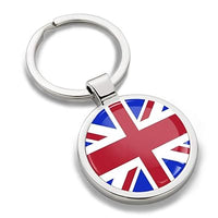 Round Union Jack Keyring