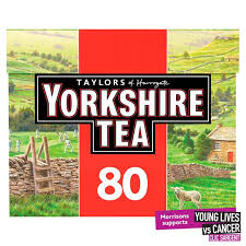 Yorkshire Tea 80s-Made in UK !!! Proper Tea Bags- NO TAGS HERE!!!- 2/26